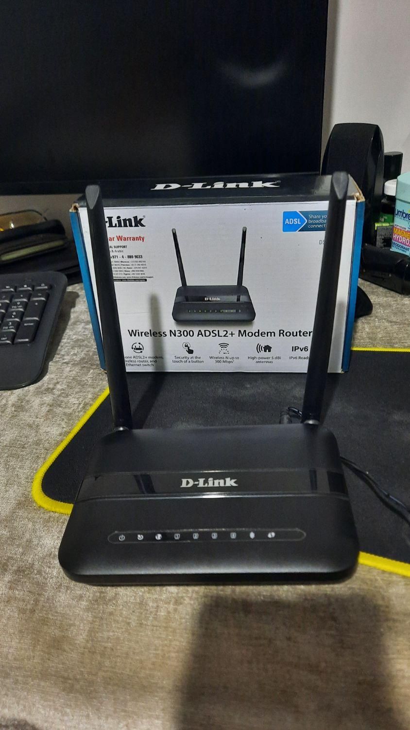 مودم دی‌لینک  n300 dsl124 d link|مودم و تجهیزات شبکه|رشت, استادسرا|دیوار