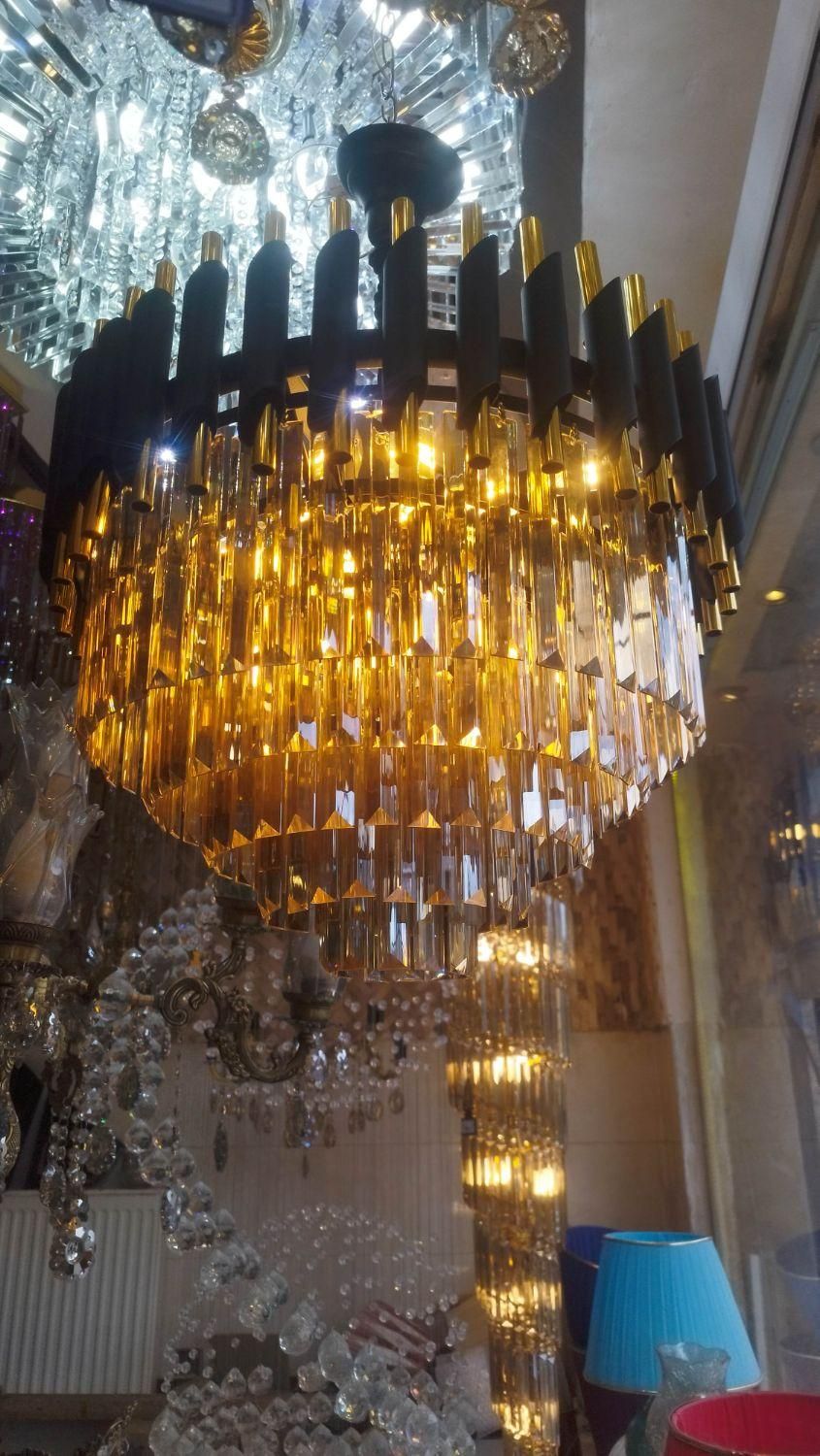 لوستر مدرن لوله ای سایز 40 سانت|لوستر و چراغ آویز|بروجرد, |دیوار