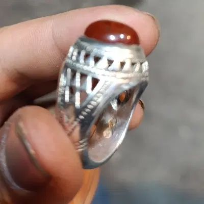 انگشتر نقره جفت کار رسول ۹۲۵ عقیق یمنی ۴۲ گرم|جواهرات|تهران, شهرک ولیعصر شمالی|دیوار