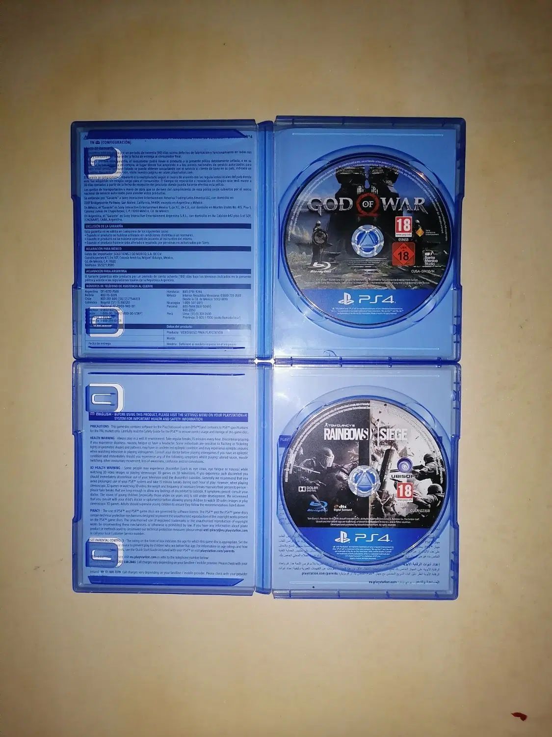 بازی ps4(گاد اف وار4 و رینبو) پایه ps4(فن شارژر)|کنسول، بازی ویدئویی و آنلاین|تهران, شهرک امام خمینی|دیوار