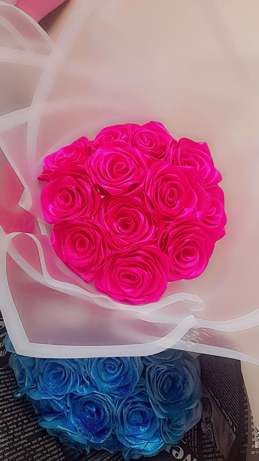 دسته گل و باکس گل ربانی هدیه ای ماندگار|گل مصنوعی|کرج, کمال‌شهر|دیوار