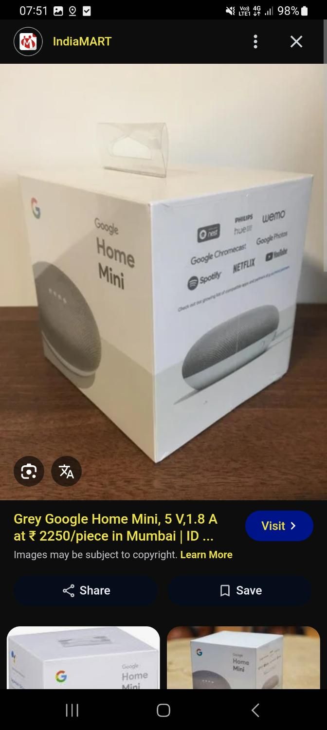 Google home mini|صوتی و تصویری|تهران, بهار|دیوار