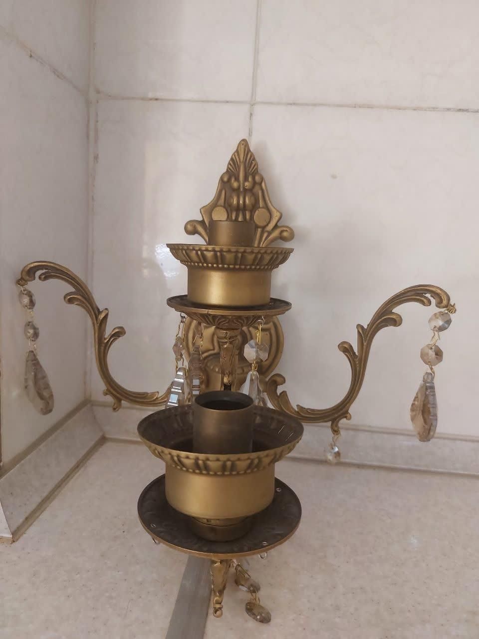 لوستر دیوار کوب برنز|لوستر و چراغ آویز|تهران, پیروزی|دیوار