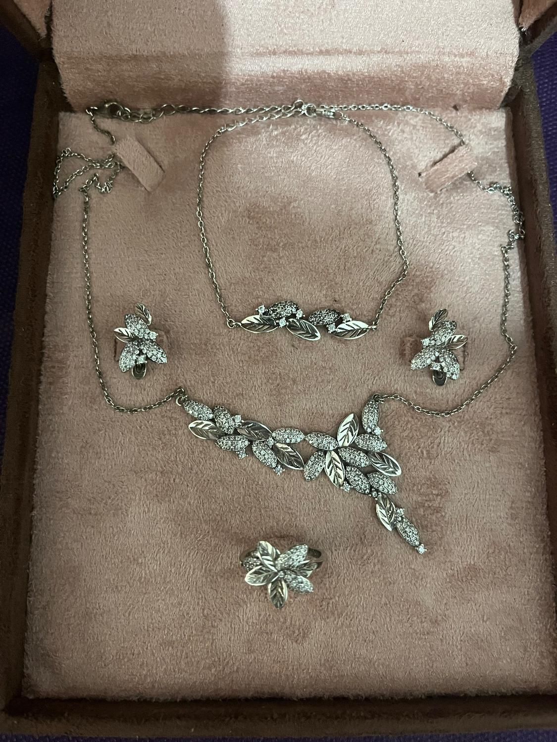 ست کامل نقره عیار ۹۲۵|جواهرات|قائمشهر, |دیوار