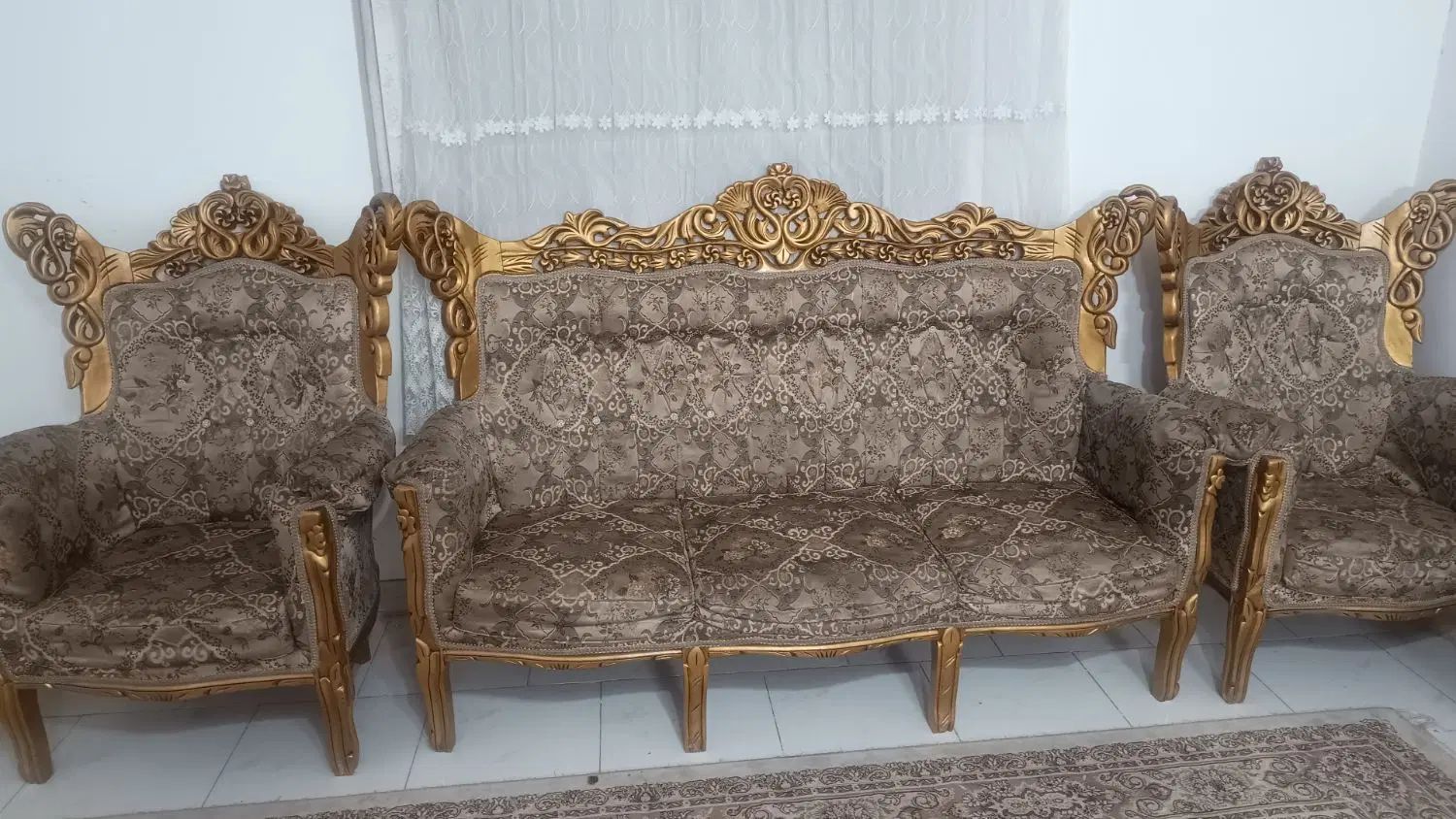 مبل سلطنتی 9 نفره|مبلمان خانگی و میز عسلی|تهران, ورزشگاه آزادی|دیوار