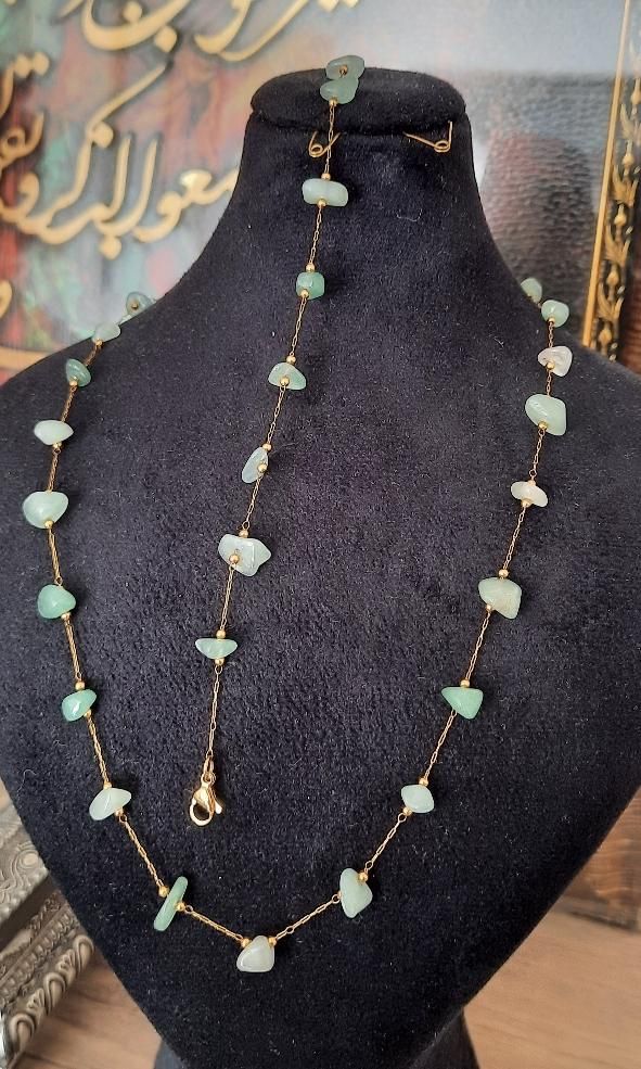 نیم ست سرویس سنگ طبیعی اونتورین هدیه خاص|بدلیجات|اصفهان, جلالیه|دیوار