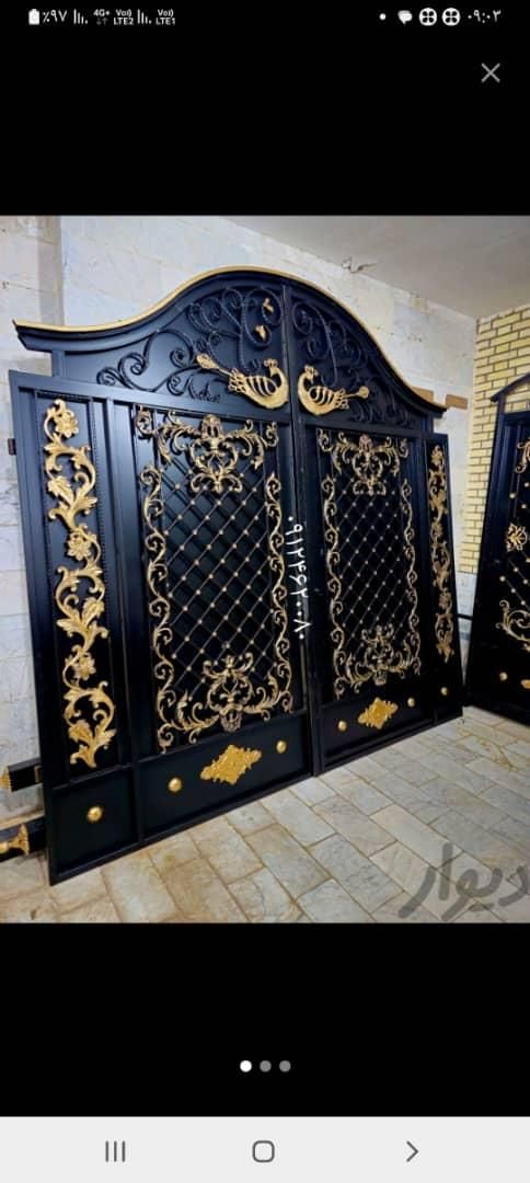 درب حیاط ویلایی باغچه باغ باغی فرفورژه ای|مصالح و تجهیزات ساختمان|تهران, شهرک ابوذر|دیوار