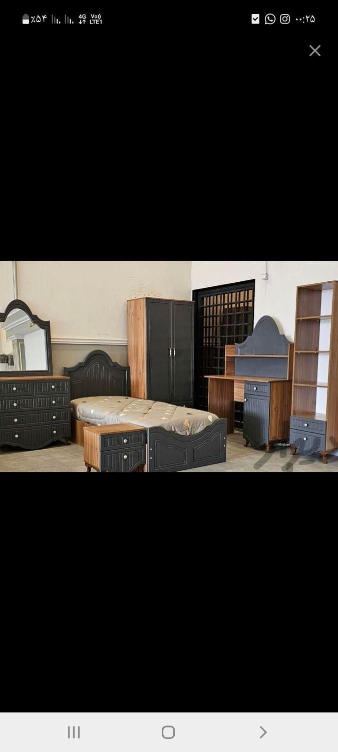 تخت خواب چوبی|تخت و سرویس خواب|قزوین, |دیوار