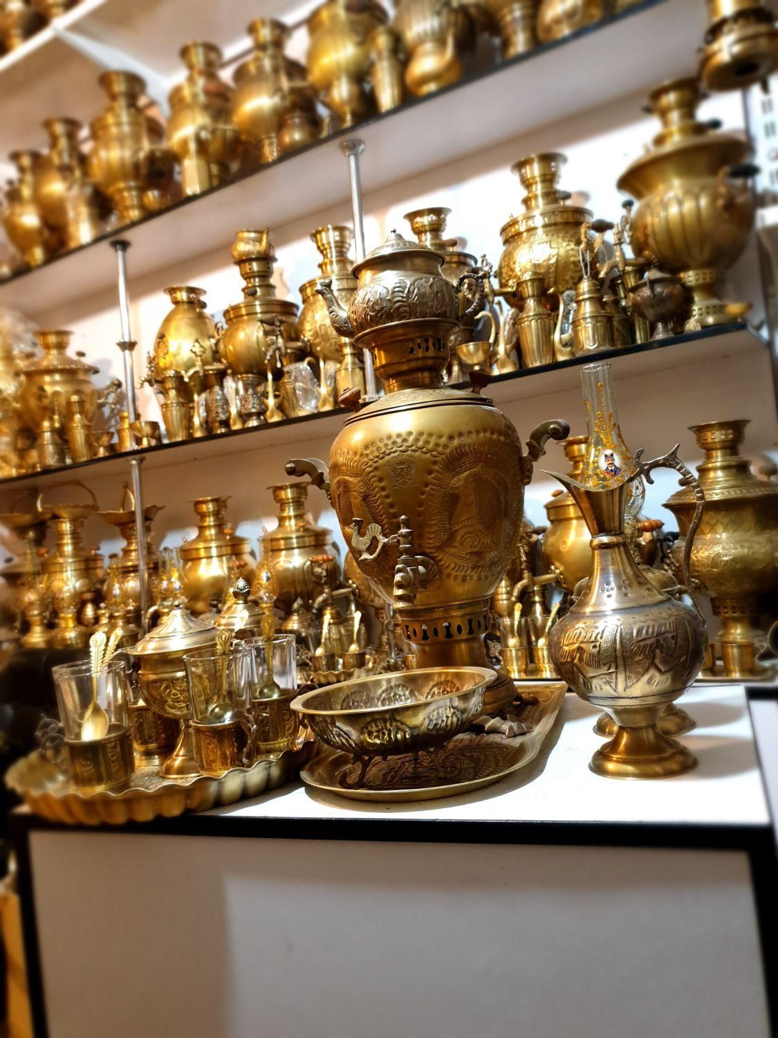 jaafg سماور گازی مسی ذغالی برنجی زغالی برقی|سماور، چای‌ساز، قهوه‌ساز|اصفهان, دستگرده|دیوار