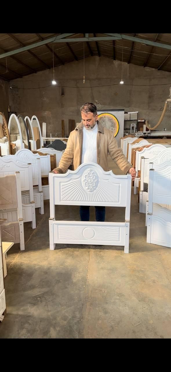 تخت تک نفره وکیوم مدل خورشیدی (خوران چوب)|تخت و سرویس خواب|تبریز, |دیوار