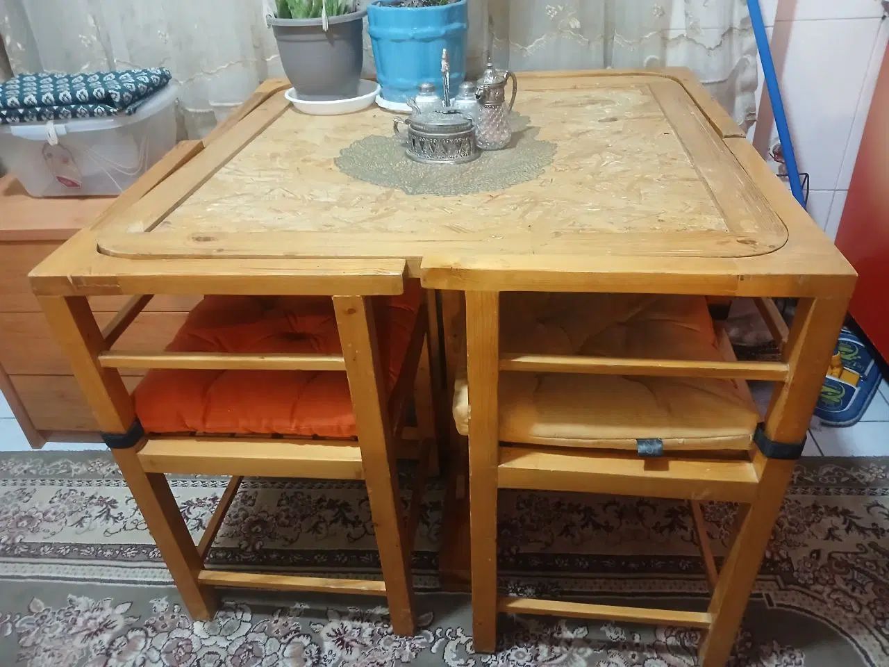 میز ناهارخوری چهار نفره جنس ۱۰۰ درصد چوب|میز و صندلی غذاخوری|فردیس, شهرک ۱۱۰|دیوار
