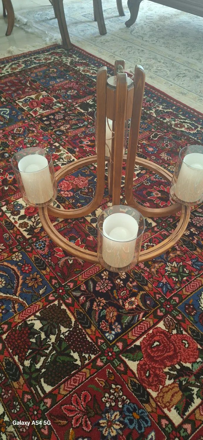 لوستر چوبی|لوستر و چراغ آویز|اصفهان, شهرک کاوه|دیوار