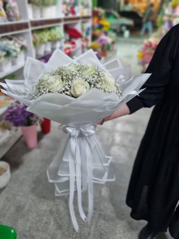 دسته گل عروس ژیپسوفیلا طبیعی تولد عشقولانه کادو|گل و گیاه طبیعی|فردیس, فردیس|دیوار
