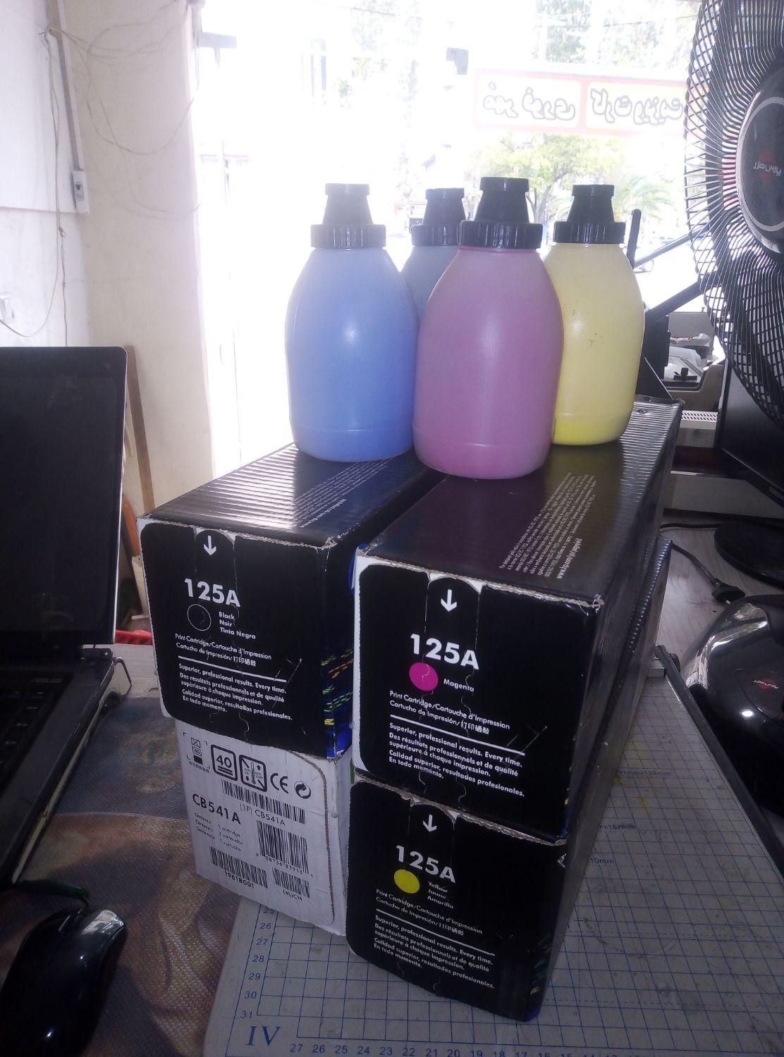 ست چهار رنگ کارتریج 125a. hp|پرینتر، اسکنر، کپی، فکس|رشت, احمد گوراب|دیوار