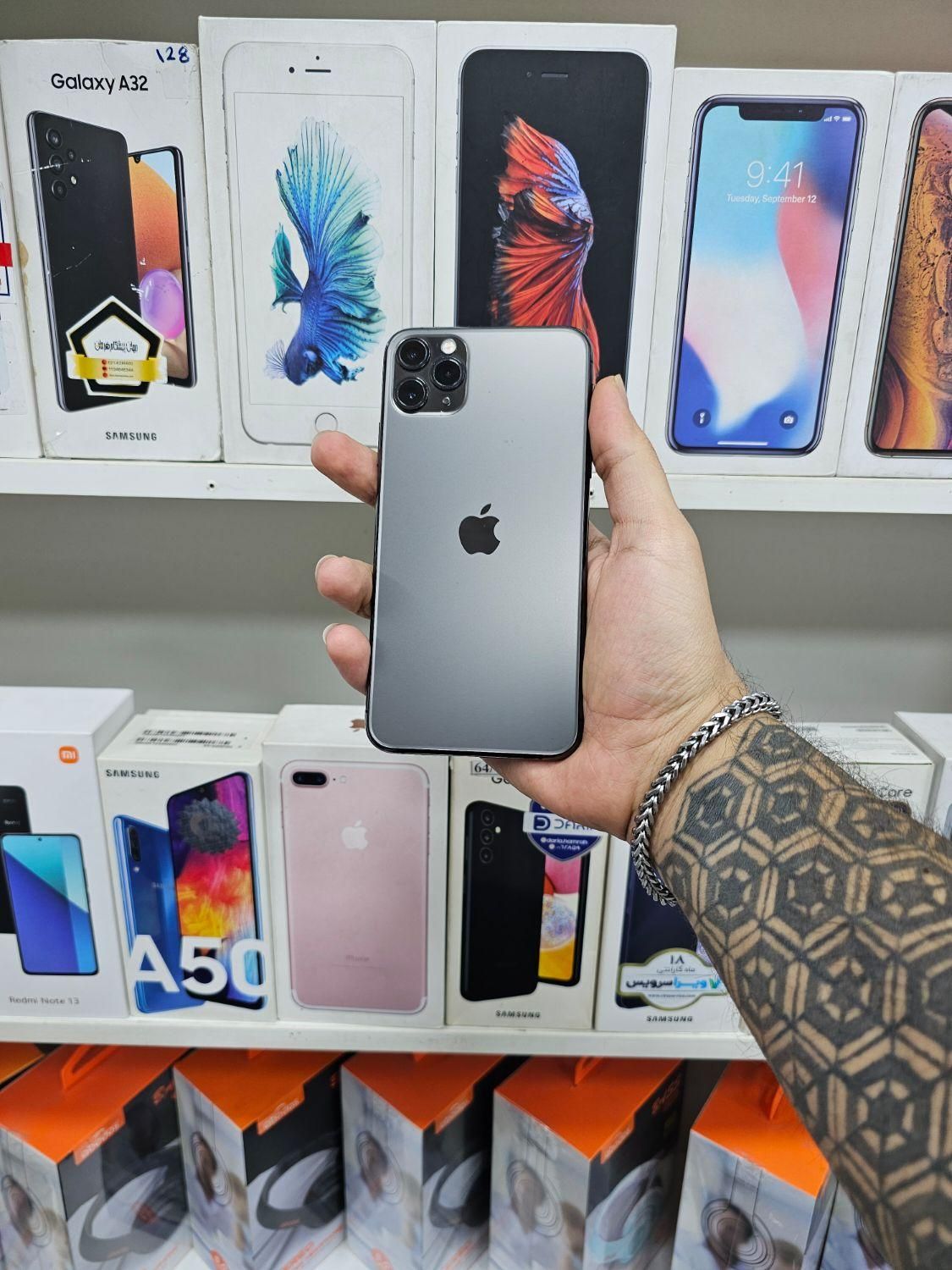 اپل iphone 11 promax حافظه ۵۱۲ باتری ۹۳٪|موبایل|قم, نیروگاه|دیوار