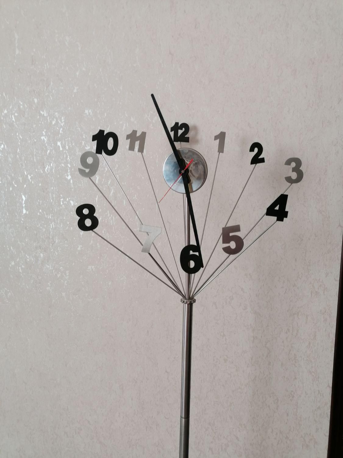 ساعت تمام استیل کنارسالنی|ساعت دیواری و تزئینی|اصفهان, بهارستان|دیوار