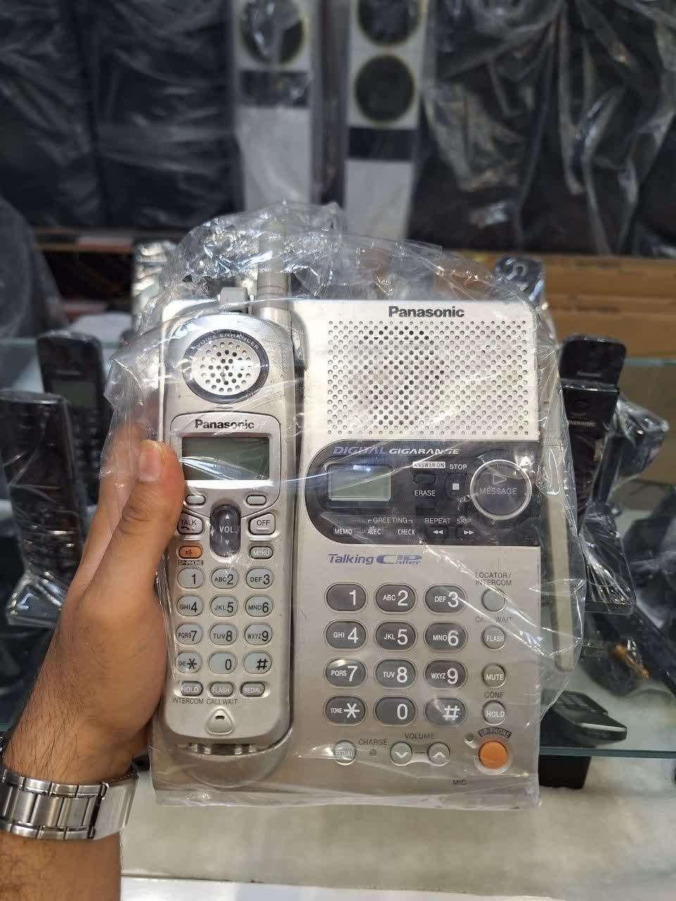 تلفن بی سیم وارداتی پاناسونیک استوک تمییز +ضمانت|تلفن رومیزی|یزد, |دیوار