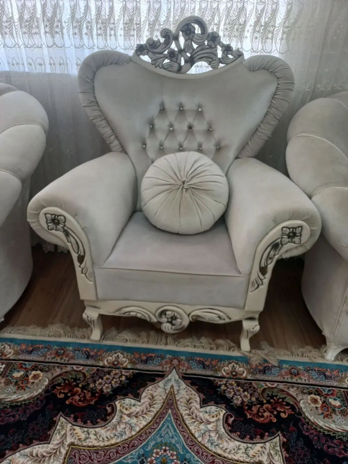 مبل راحتی کلاسیک ۸نفره/مبلمان/مبل/جلو مبلی/کیفیتA|مبلمان خانگی و میز عسلی|میاندوآب, |دیوار