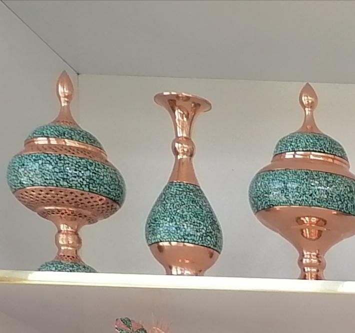 زیر ساخت ظروف فیروزه کوبی|صنایع دستی و سایر لوازم تزئینی|نجف‌آباد, الله اکبر|دیوار