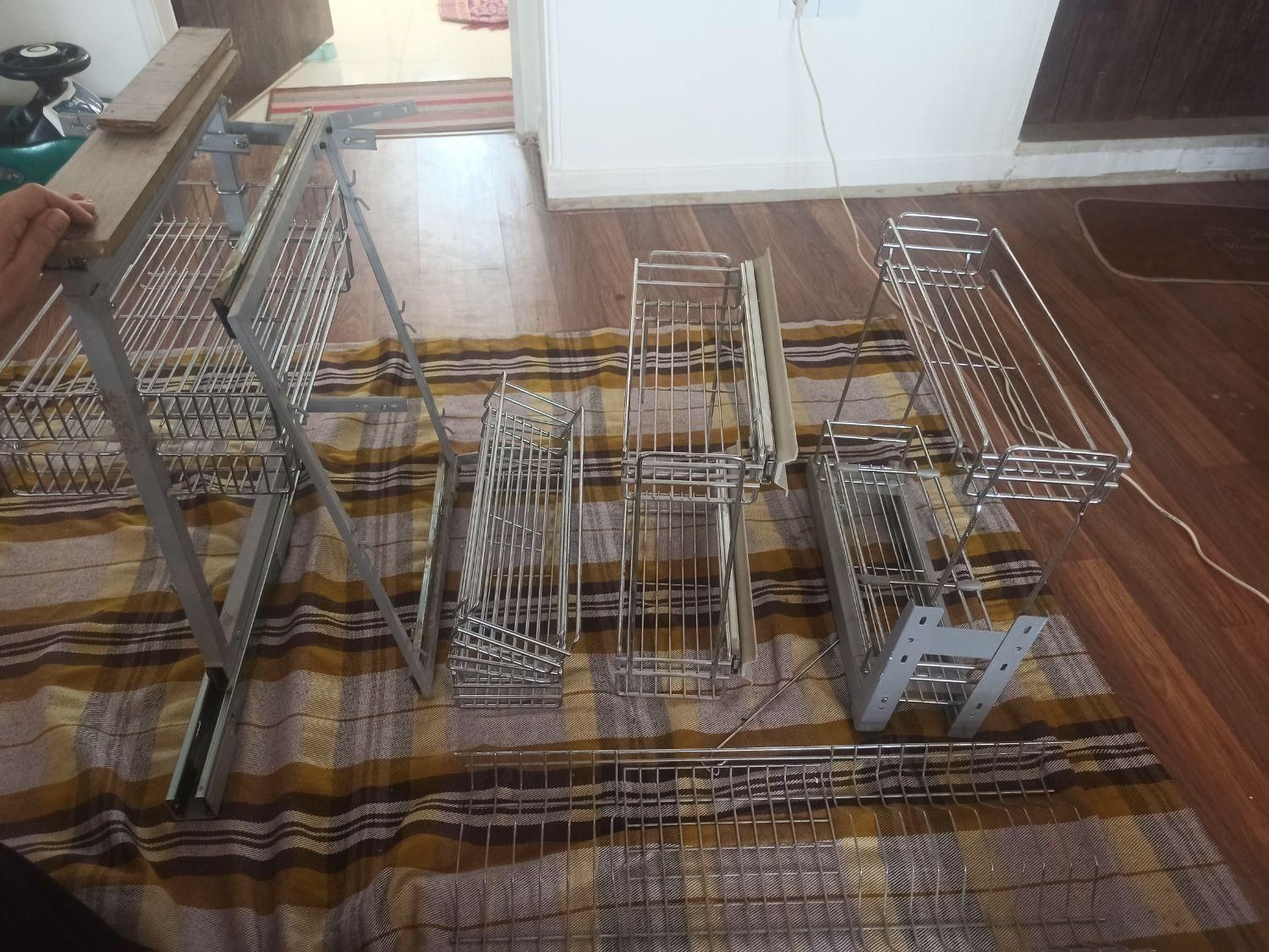 استندداخل کابینت استیل|آب‌چکان و نظم‌دهنده ظروف|شیراز, تحویلی|دیوار