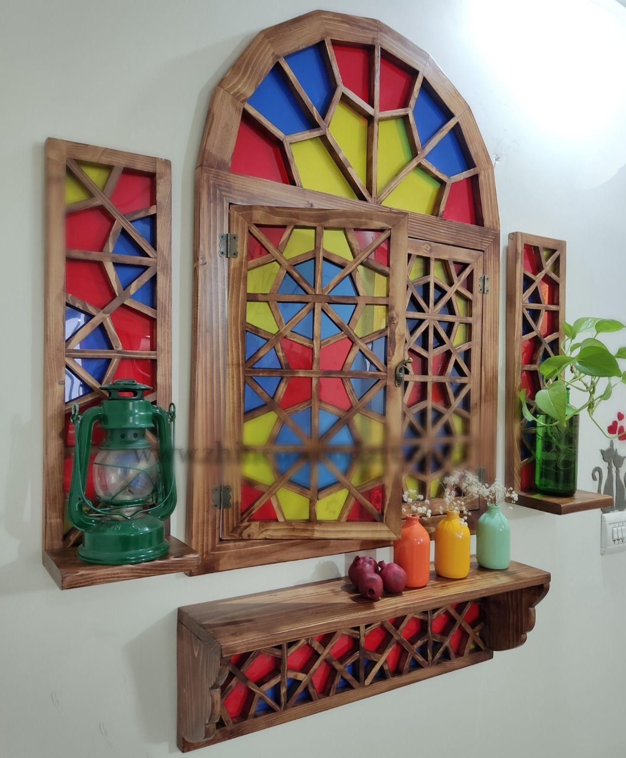 پنجره چوبی سنتی گره چینی با ابعاد سفارشی|صنایع دستی و سایر لوازم تزئینی|تهران, افسریه جنوبی|دیوار