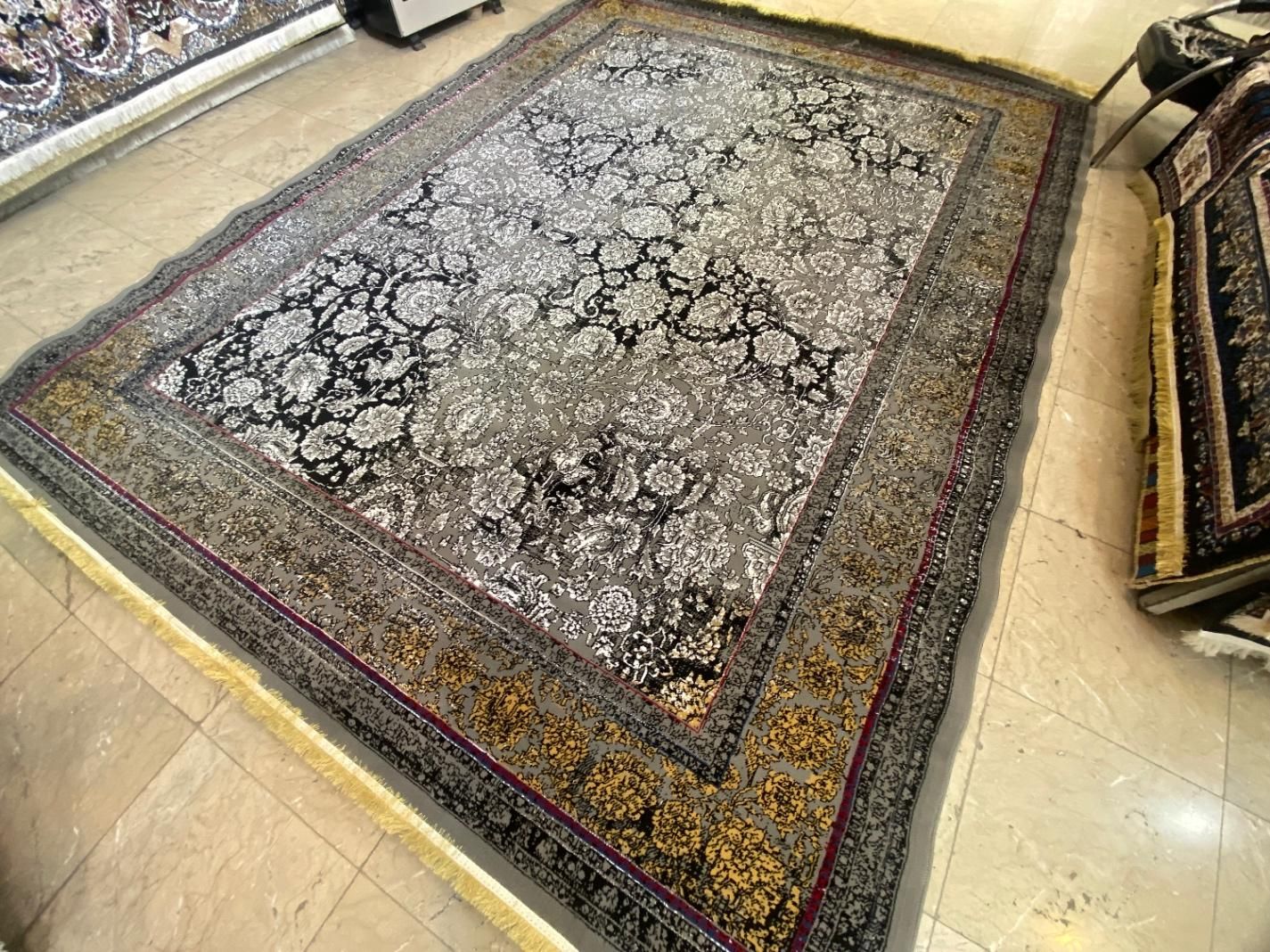 فرش ۱۲ متری جفتی تعداد ۱۰۰ تخته موجودی|فرش|گناباد, |دیوار