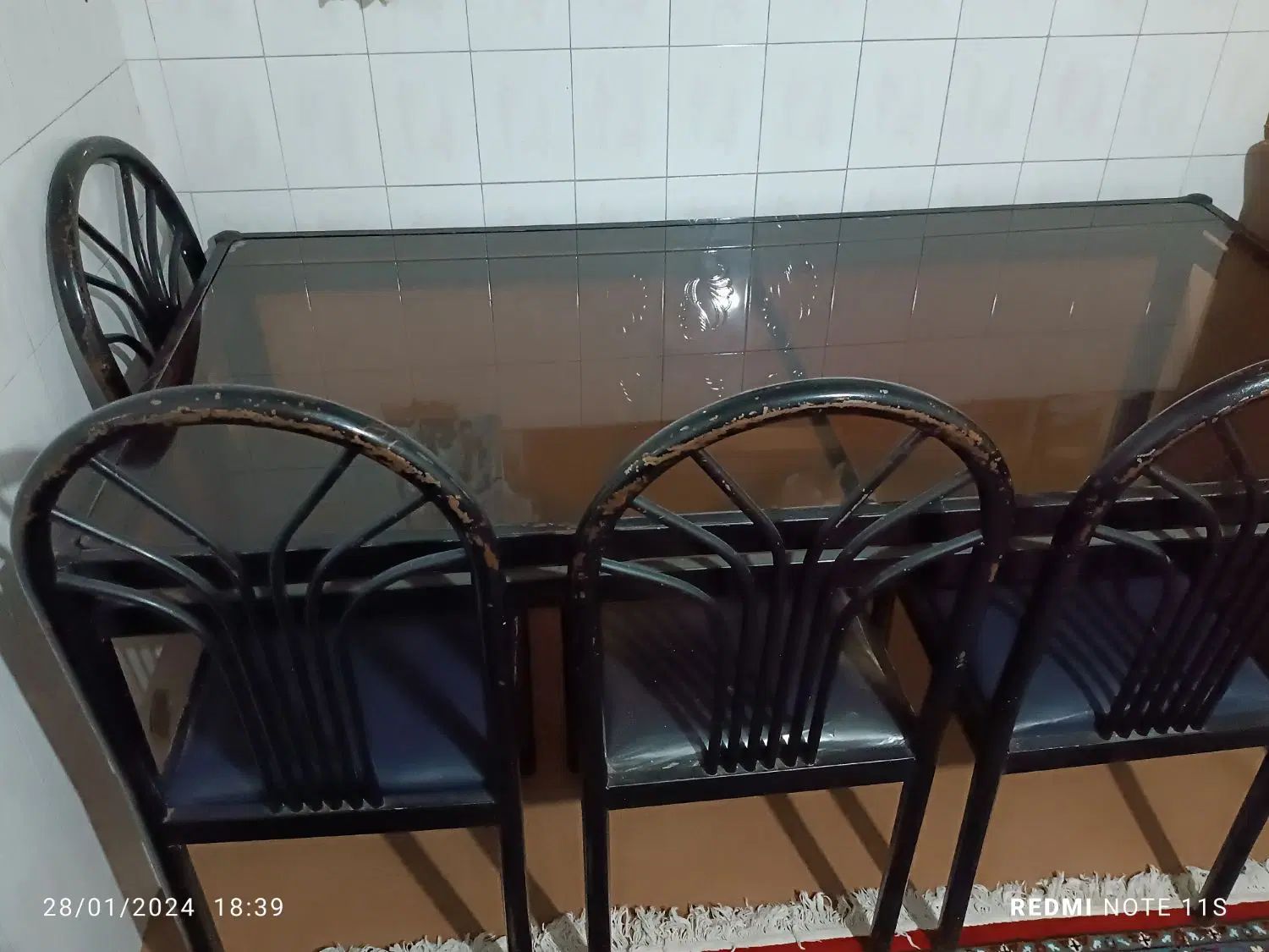 میز ناهار خوری آهنی ۶ نفره مناسب رستوران ها|میز و صندلی غذاخوری|مشهد, رضاشهر|دیوار
