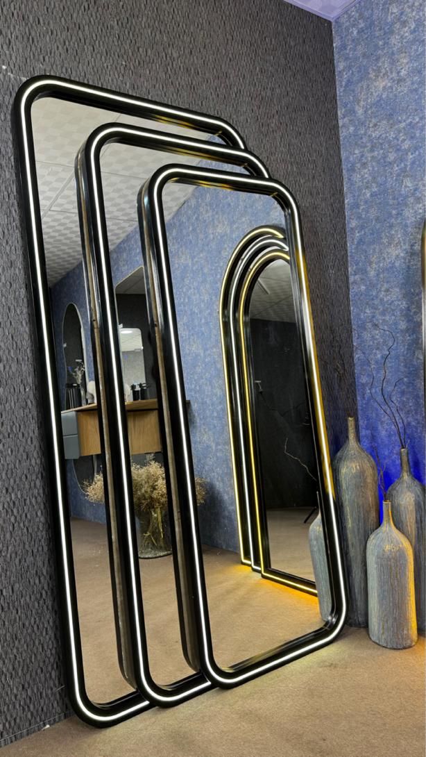 آینه قدی ایستاده طرح لونا نور نئون فرم ام دی اف|آینه|مشهد, کشف|دیوار