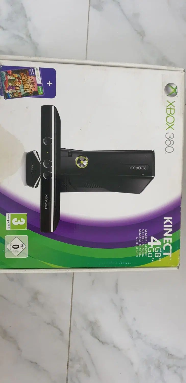 xbox 360  4gb کنسول بازی با ۲ دسته اصلی و بازی|کنسول، بازی ویدئویی و آنلاین|تهران, حبیب الله|دیوار