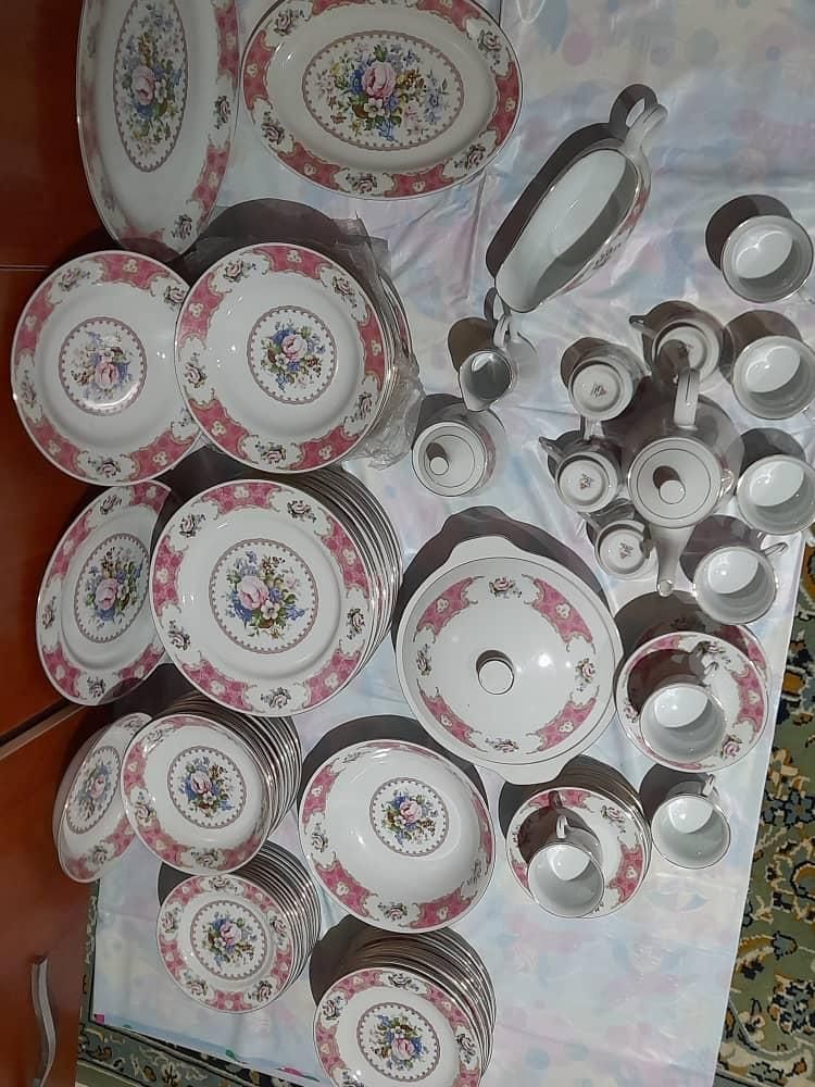 ظروف چینی ۱۲نفره برای ۴۰ سال پیش|ظروف سرو و پذیرایی|تهران, شهرک چیتگر|دیوار