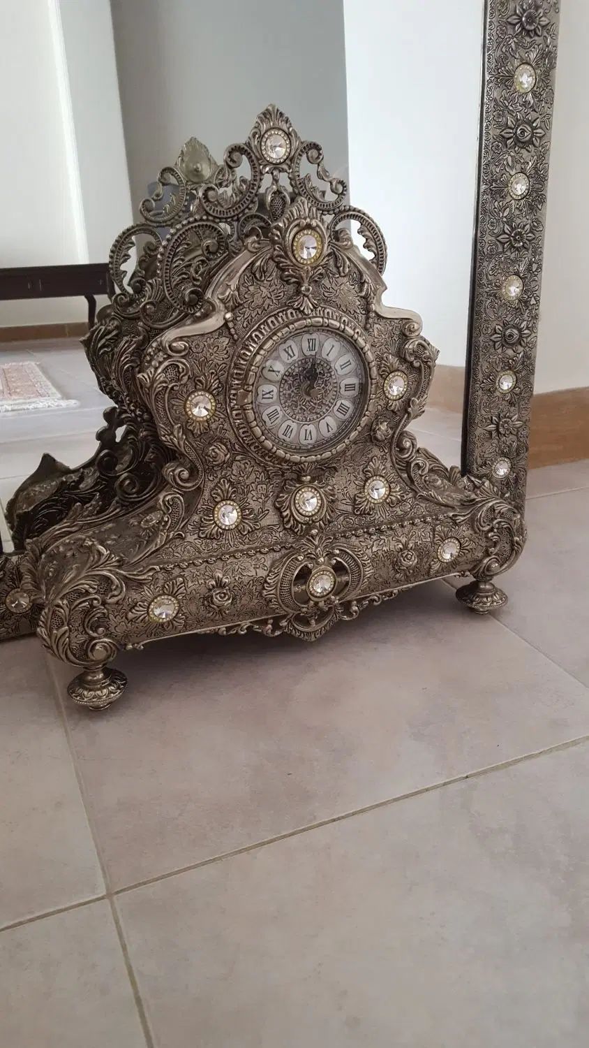 ست آینه با ساعت|ساعت دیواری و تزئینی|رشت, بلوار گیلان|دیوار