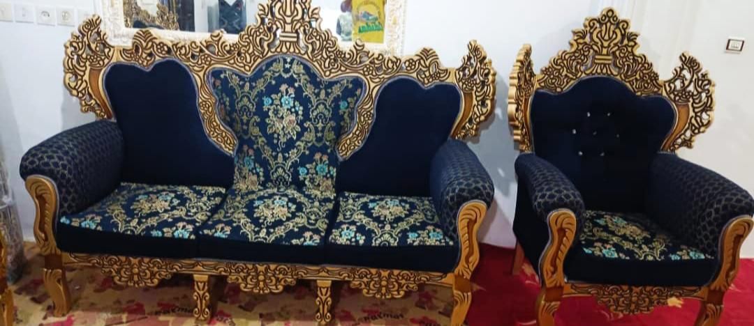 مبل سلطنتی 7نفره|مبلمان خانگی و میز عسلی|قدس, شهرقدس|دیوار