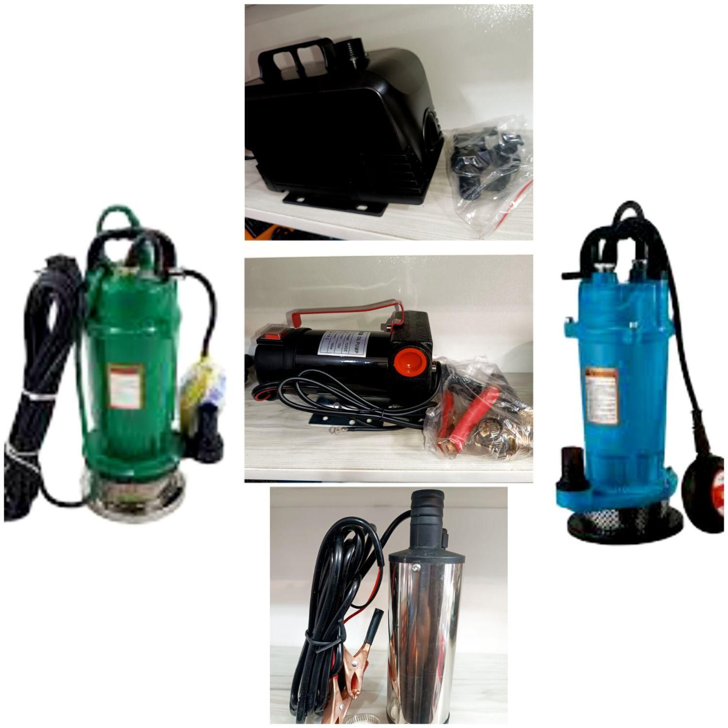 پمپ کف کش آبنما گازوئیل کش ۱۲ ولت ۲۲۰ ولت|ماشینآلات صنعتی|ایلام, |دیوار