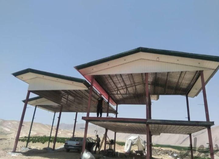 نصب شیروانی آلاچیق و سوله های صنعتی|خدمات پیشه و مهارت|تویسرکان, |دیوار