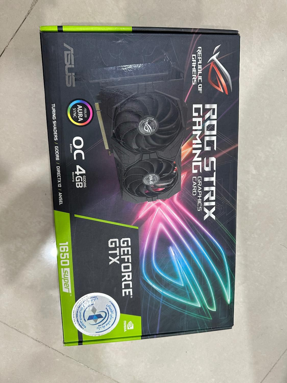 Asus ROG strix 1650 super oc|قطعات و لوازم جانبی رایانه|تهران, شهرک چیتگر|دیوار