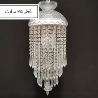 لوستر باکارا ریسه دار لامپ شمعی 8 شاخه|لوستر و چراغ آویز|تهران, بهارستان|دیوار