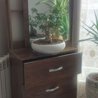 میز آرایش  ۳کشو عمیق وآینه وپشت آینه ای قد۱۵۵طول۹۰|تخت و سرویس خواب|تهران, هروی|دیوار