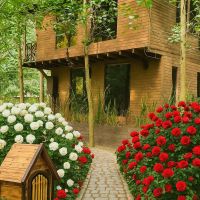 ویلا-چوبی-شیشه-ای-تریبلکس-مبله-فول-تجهیزات