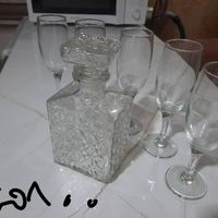 جام شراب گیلاس شراب خوری ست ۴ عددی کریستال ۶۰۰هزار|حراج|تهران, جنت‌آباد شمالی|دیوار