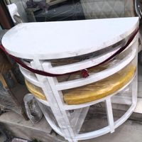 میز نهار خوری کمجا دو نفره فلزی وچوبی ۲ نفره|میز و صندلی غذاخوری|تهران, نعمت‌آباد|دیوار