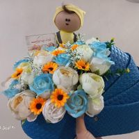 باکس گهواره ای  نوزاد گل مصنوعی هدیه قدم نورسیده|گل مصنوعی|مشهد, طبرسی شمالی|دیوار