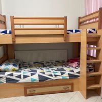 تخت ۲ طبقه چوب|تخت و سرویس خواب|تهران, آبشار تهران|دیوار