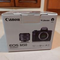 دوربین canon m50 لنز 50mm مانت viltrox و باطری lp|دوربین عکاسی و فیلم‌برداری|تهران, زعفرانیه|دیوار