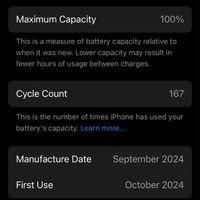 اپل iPhone 16 Pro با حافظهٔ ۲۵۶ گیگابایت|موبایل|تهران, شهران شمالی|دیوار