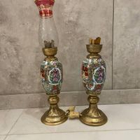 آباژور و شمعدان گل مرغی|چراغ خواب و آباژور|تهران, هروی|دیوار