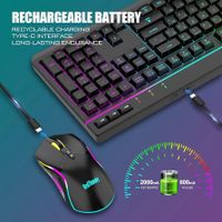 کیبورد و موس RGB وایرلس اورجینال RedThunder|قطعات و لوازم جانبی رایانه|تهران, تهران‌نو|دیوار