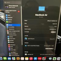 مک بوک air M2 2022 در حد آک آک آک|رایانه همراه|تهران, شریف|دیوار