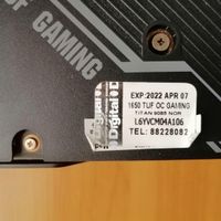 گرافیک ۱۶۵۰ ۴ گیگ،  1650 TUF ASUS|قطعات و لوازم جانبی رایانه|تهران, نجات اللهی|دیوار