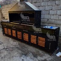 تولیدی باربیکیو آتشدان افضلی 350Cm یک تیکه هوددار|اجاق گاز و لوازم برقی پخت‌وپز|تهران, جوانمرد قصاب|دیوار