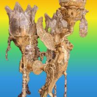 دیوارکوب لوستر فانوس برنز|چراغ خواب و آباژور|تهران, ملک‌آباد|دیوار